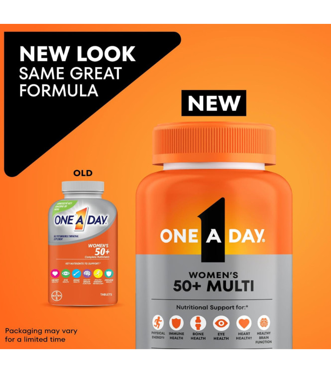 One A Day мультивитаминный комплекс для женщин 50+, 200 шт.