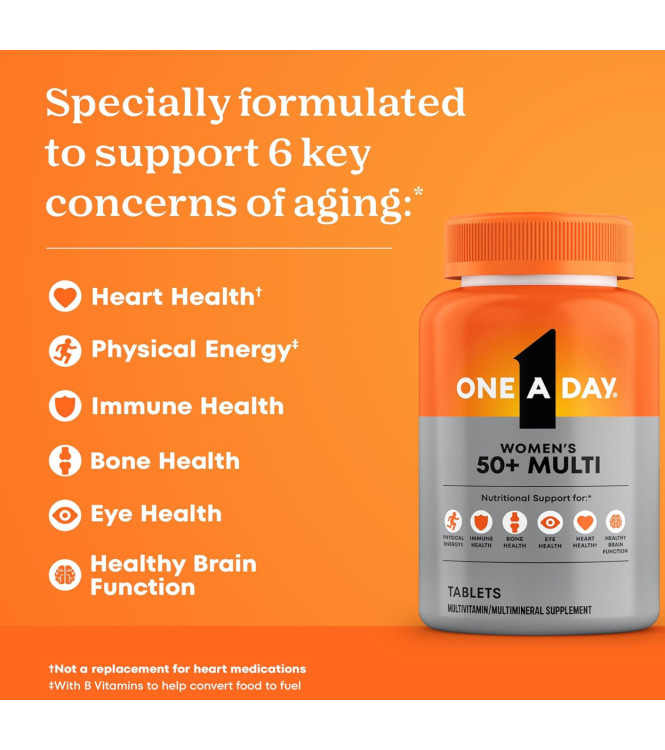 One A Day мультивитаминный комплекс для женщин 50+, 200 шт.
