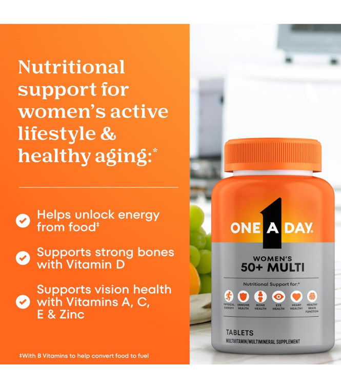 One A Day мультивитаминный комплекс для женщин 50+, 200 шт.