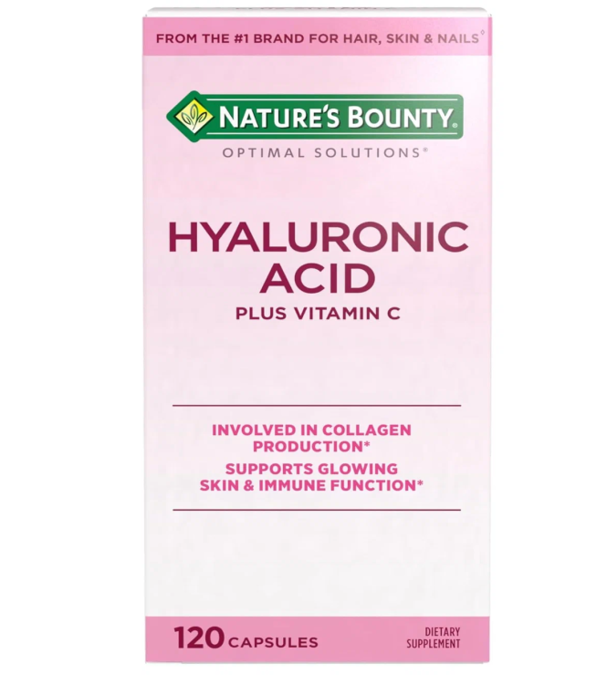 Nature's Bounty гилауроновая кислота с витамином С, 120 шт.
