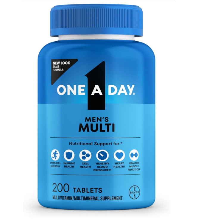 One A Day мультивитаминный комплекс формула для мужчин, 200 шт.