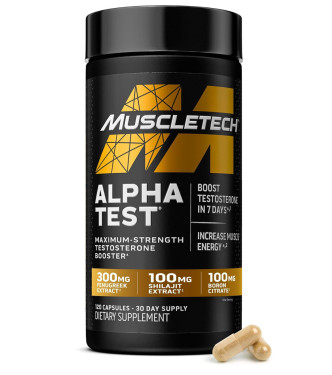 MuscleTech Testosterone Booster для мужчин, 120 шт.