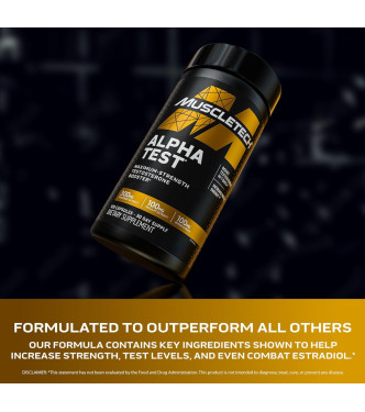 MuscleTech Testosterone Booster для мужчин, 120 шт.