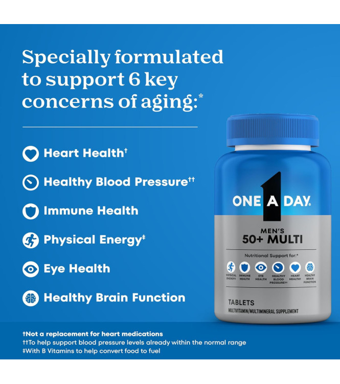 One A Day Men’s витаминно-минеральный комплекс для мужчин 50+, 200 шт.