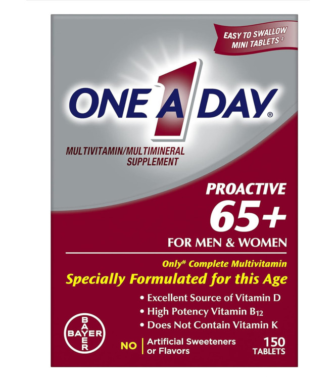 One A Day Proactive  мультивитаминный комплекс для мужчин и женщин 65+, 150 шт.