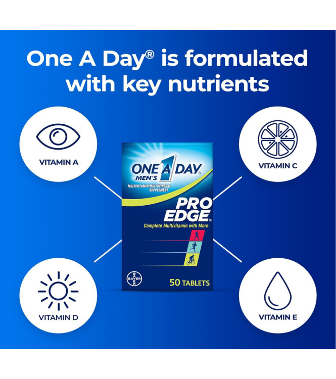 One A Day Men’s Pro Edge мультивитаминный комплекс для активных людей, 60шт.