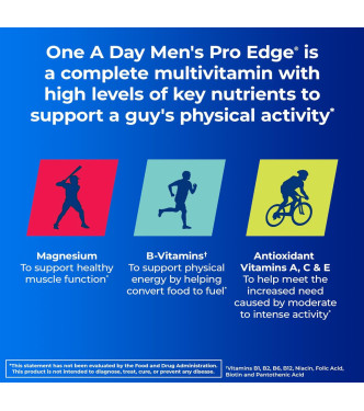 One A Day Men’s Pro Edge мультивитаминный комплекс для активных людей, 60шт.