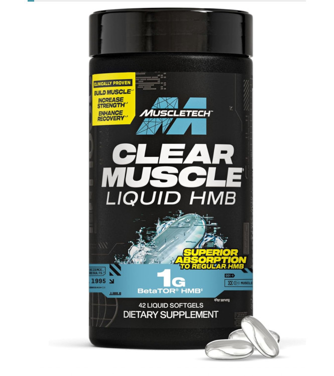 Muscletech HMB добавка для сухой мышечной массы 1000mg, Clear Muscle 42 шт.